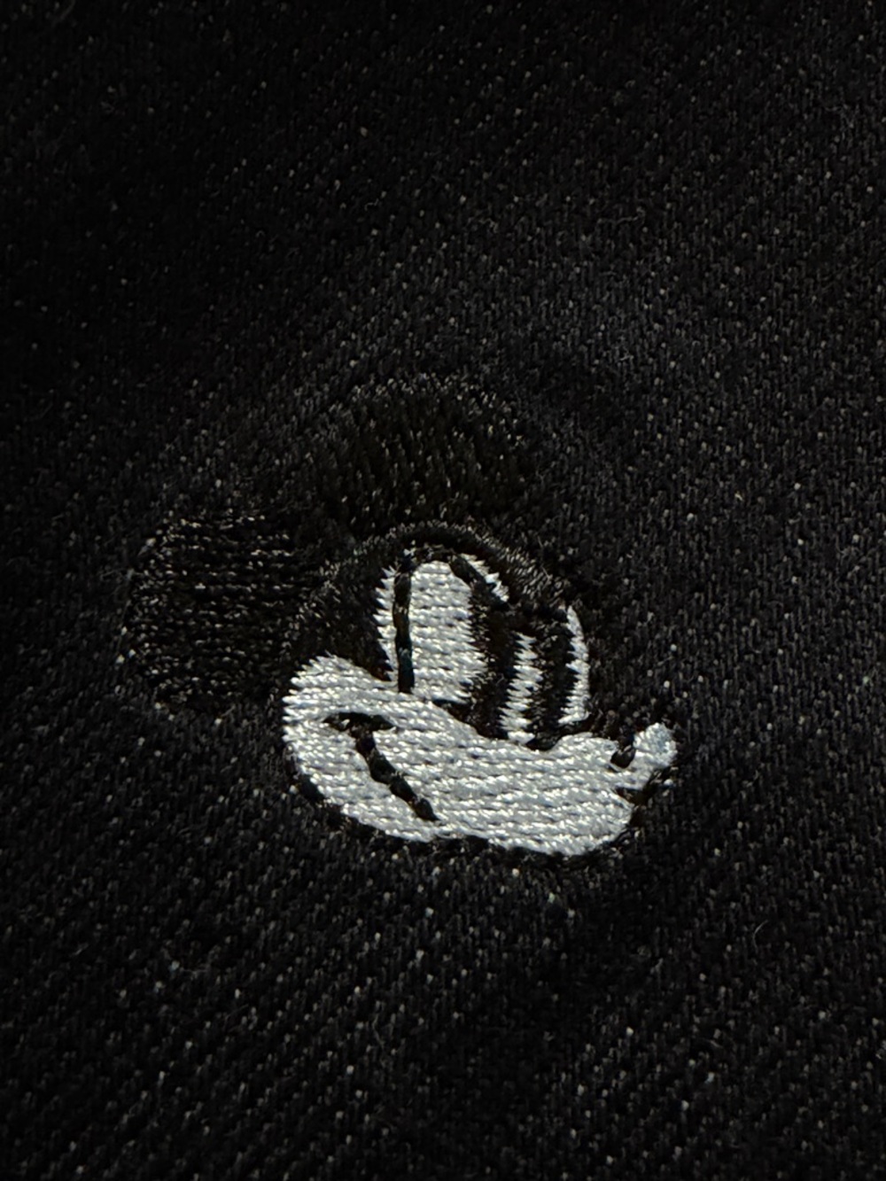 Men's Disney Mickey Black Embroidered Cotton Jacket - Picture 7 of 7